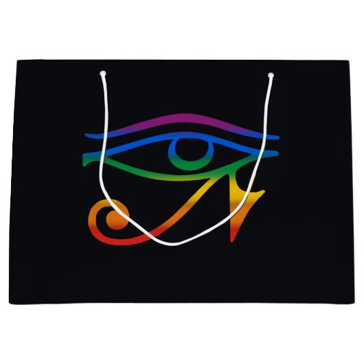Regenboog Goth Pride Vlag Groot Cadeauzakje (Voorkant)