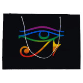 Regenboog Goth Pride Vlag Groot Cadeauzakje (Achterkant)