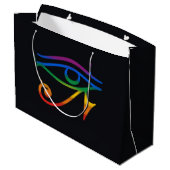 Regenboog Goth Pride Vlag Groot Cadeauzakje (Achterkant Gekanteld)