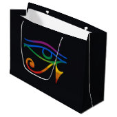 Regenboog Goth Pride Vlag Groot Cadeauzakje (Voorkant Gekanteld)