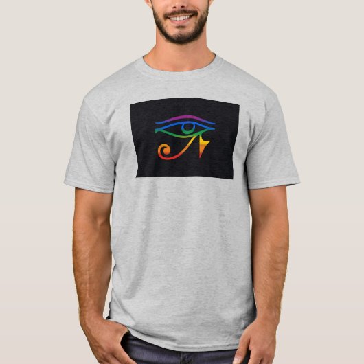 Regenboog Goth Pride Vlag T-shirt (Voorkant)