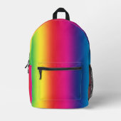 Regenboog Gradiënt Bedrukte Rugzak (Voorkant)