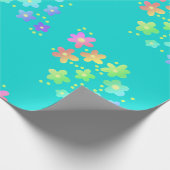 Regenboog Gradiënt Bloemen Inpakpapier (Hoek)