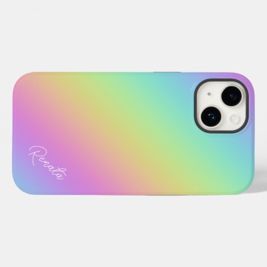 Regenboog Gradiënt Case-Mate iPhone Case (Achterkant (horizontaal))
