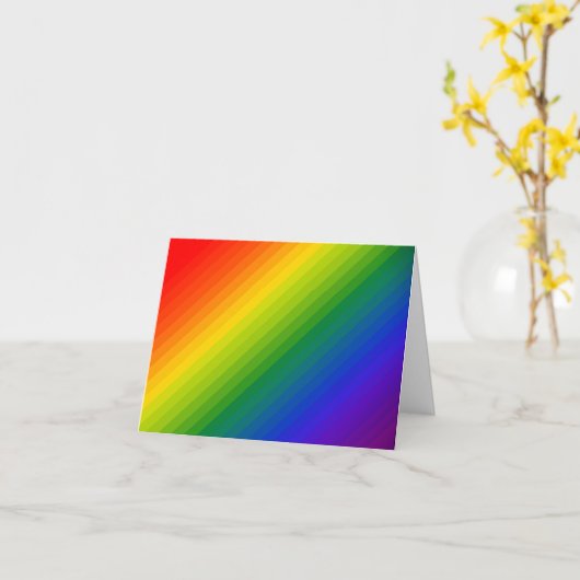 Regenboog Gradiënt Gestreepte Kaart (Gele Bloem)