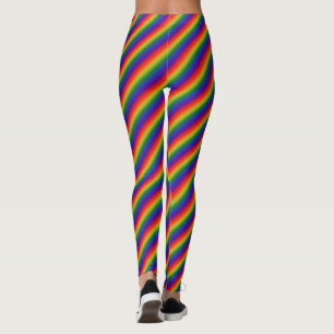 Regenboog Gradiënt Gestreepte Leggings