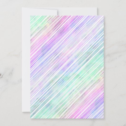 Regenboog gradiënt gestreepte penseelstreken: kaart (Voorkant)