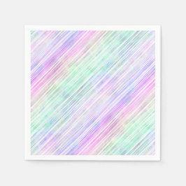 Regenboog gradiënt gestreepte penseelstreken: servet