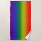 Regenboog Gradiënt Gestreepte Strandlaken (Voorkant)
