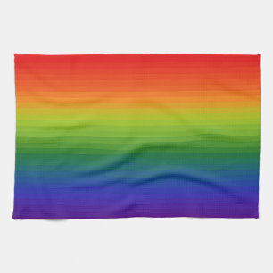 Regenboog Gradiënt Gestreepte Theedoek