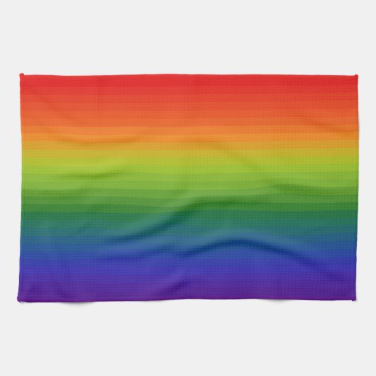 Regenboog Gradiënt Gestreepte Theedoek (Horizontaal)