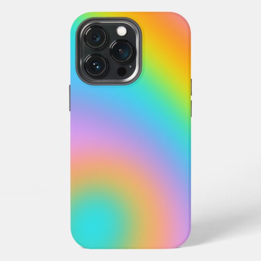Regenboog Gradiënt iPhone Hoesje (Achterkant)