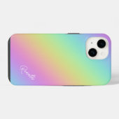 Regenboog Gradiënt  iPhone Hoesje (Achterkant horizontaal)