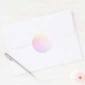 Regenboog Gradiënt Lege Sjabloon, Doe-het-zelf Tek Ronde Sticker (Envelop)