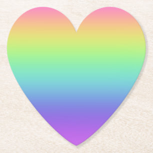 Regenboog Gradiënt Papier Onderzetters