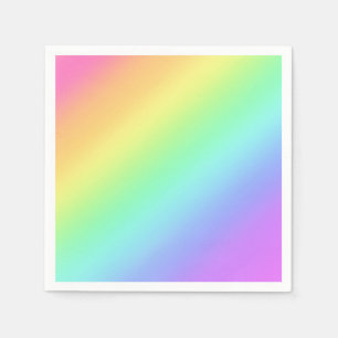 Regenboog Gradiënt Papieren Servetten