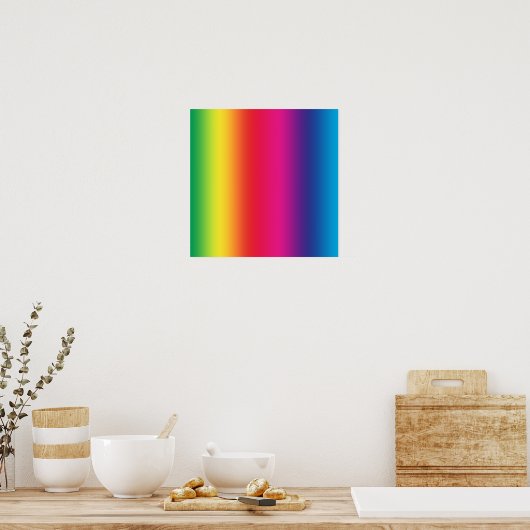 Regenboog Gradiënt Poster (Keuken)