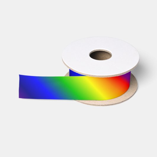 Regenboog Gradiënt Satijnen Lint (Spoel)