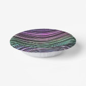 Regenboog gradiënt strepen op zwart: papieren kommen (Gebogen)