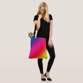 Regenboog Gradiënt Tote Bag (Op model)