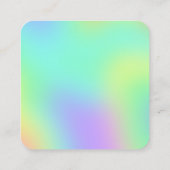Regenboog gradiënt vierkante Visitekaartjes (Achterkant)