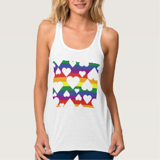 Regenboog grafische bovenkant tanktop