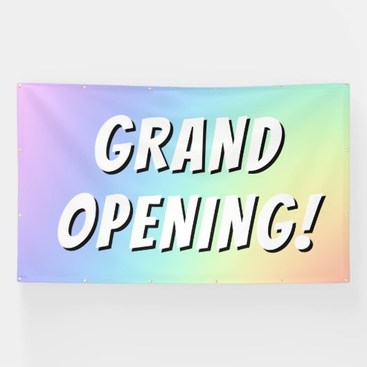 Regenboog Grand Opening! Banner (Horizontaal)