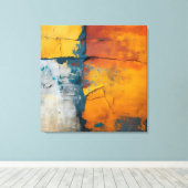 Regenboog Graniet Canvas Kunst (Insitu (Houten vloer))