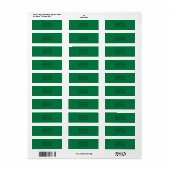 Regenboog Groen Etiket (Full Sheet)