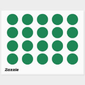 Regenboog Groen Ronde Sticker (Vel)