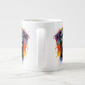 Regenboog Grote Deen Waterverf Grote Koffiekop (Achterkant)