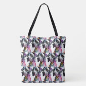 Regenboog Grote Deen Waterverf Tote Bag (Achterkant)