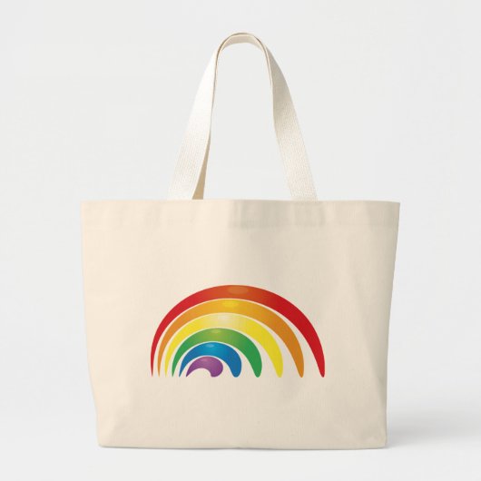 Regenboog Grote Tote Bag (Voorkant)