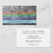 Regenboog Grunge Visitekaartje (Voorkant / Achterkant)