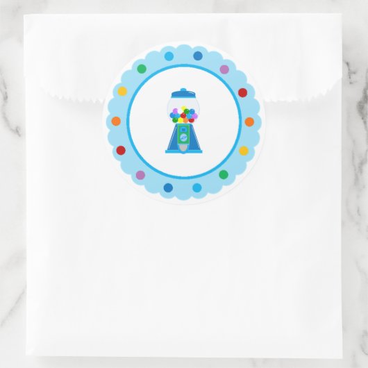 Regenboog Gumball partij stickers (Tas)