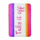Regenboog Haal het af Grappige Badmat (Voorkant Verticaal)
