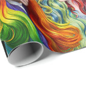 Regenboog haar Godin mannen vrouwen Fantasy kunst Cadeaupapier (Rol Hoek)