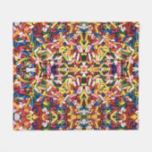Regenboog Hagelslag Fleece Deken (Voorkant (Horizontaal))