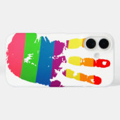 Regenboog handafdruk Case-Mate iPhone case (Achterkant (horizontaal))