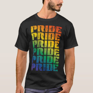 Regenboog Handafdruk Meer Liefde Minder Haat Trots T-shirt