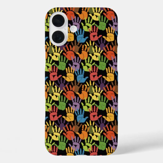 Regenboog handafdruk viering Case-Mate iPhone case (Achterkant)
