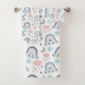 Regenboog Handdoek Cadeau Navy Roze Boho voor Kind (Insitu)