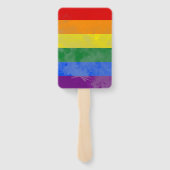 Regenboog  handwaaier (Achterkant)