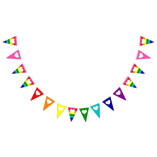 Regenboog Hart Banner Feestversiering voor Pride (Alle)