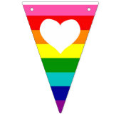 Regenboog Hart Banner Feestversiering voor Pride (Derde vlag)