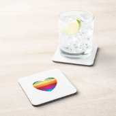 Regenboog Hart Bier Onderzetter (Rechterzijde)