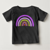 Regenboog Hart Boho Doodle T-Shirt
