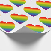 Regenboog Hart Cadeaupapier (Hoek)