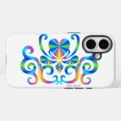 Regenboog Hart en Lelie Case-Mate iPhone Case (Achterkant (horizontaal))