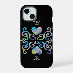 Regenboog Hart en Lelie iPhone 15 Case